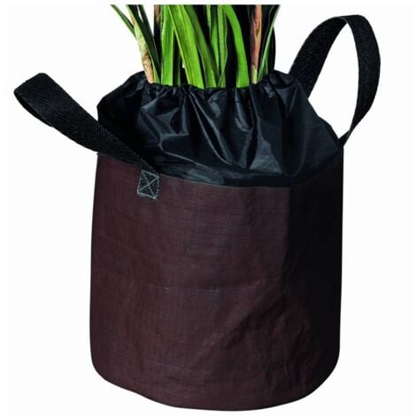 Sac de protection contre le gel L Ø 40 x 35 cm marron pour plantes en pots