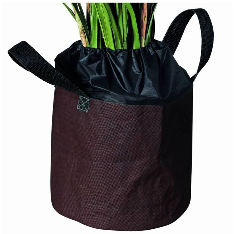 Sac de protection contre le gel l ø 55 x 45 cm marron pour plantes en pots