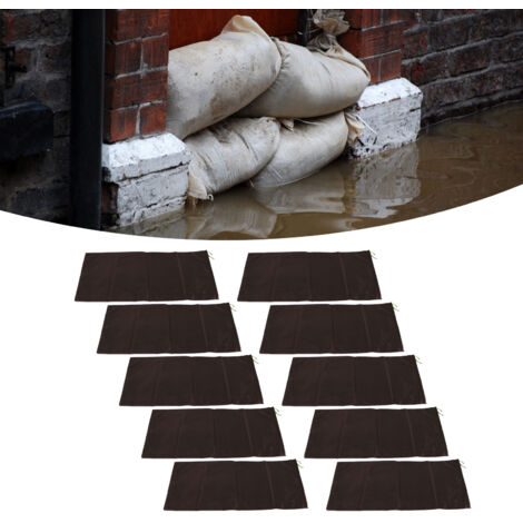 Sac de protection contre les inondations 10 pièces Professionnel Vide Imperméable Polyester 420D 30x70cm 1010g pour Porte Maison Garage Fenêtre Basement