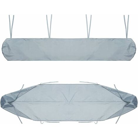 Sac de Protection pour Store Banne, 2m Housse de Protection Anti-poussière pour auvent de terrasse Gris Housse de Rangement pour auvent de terrasse, Protection imperméable en Hiver