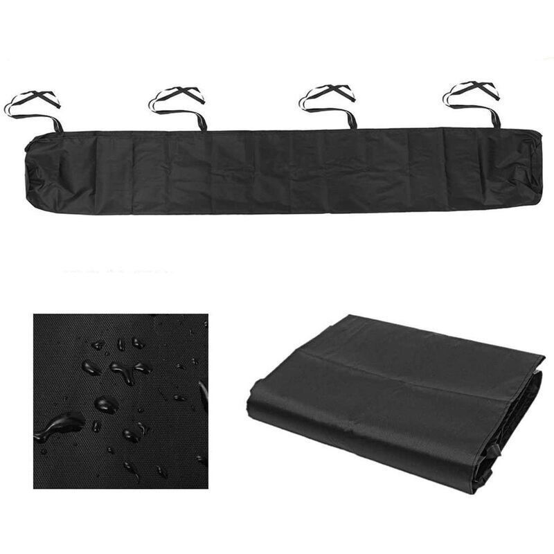 Sac de Protection pour Store Banne, 3,5m Housse de Protection Anti-poussière pour auvent de terrasse Gris Housse de Rangement pour auvent de