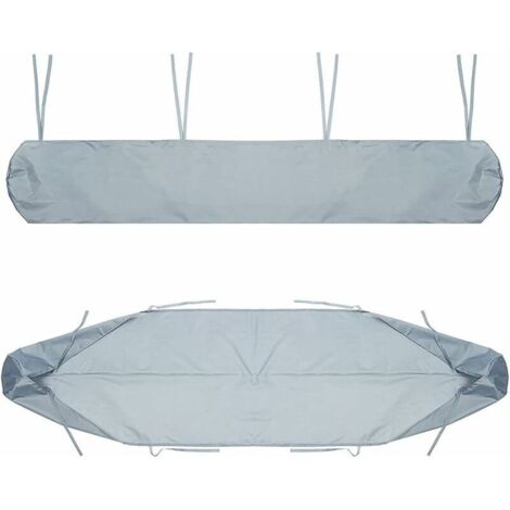 Sac de Protection pour Store Banne, 4m Housse de Protection Anti-poussière pour auvent de terrasse Gris Housse de Rangement pour auvent de terrasse, Protection imperméable en Hiver