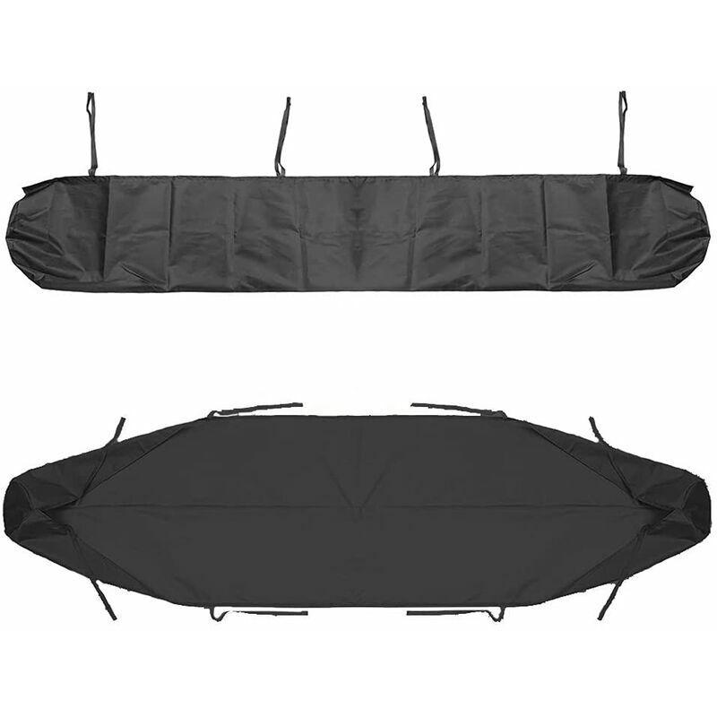 Housse de Protection Anti-poussière 4m pour auvent de terrasse - Sac de Rangement imperméable en Hiver, Gris