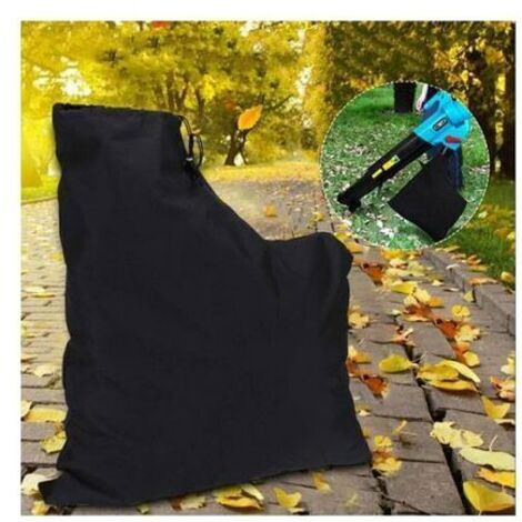 Sac de Ramassage en Polyester pour Aspirateur à Feuilles - Fermeture Éclair et Cordon de Serrage - Compatible Souffleurs et Broyeurs