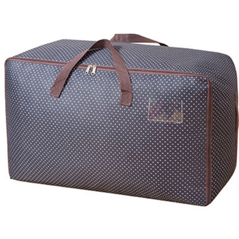 Sac de rangement 75 L (bleu), sac à vêtements en tissu épais, format ultra-large