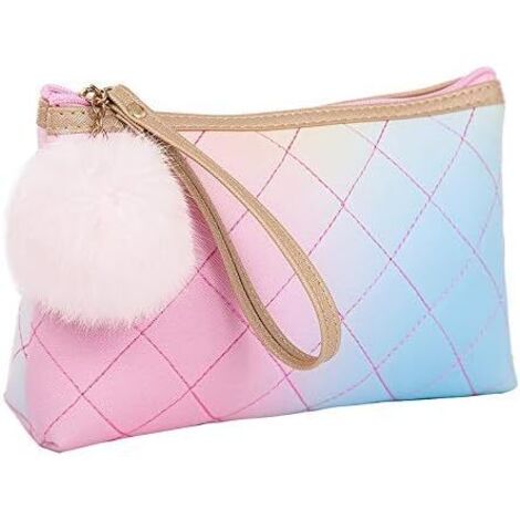Sac de rangement cosmétique de voyage (rose),