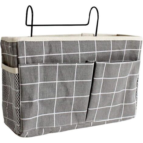 Sac de rangement de chevet imperméable et utilitaire, sac de rangement suspendu avec 3 poches, sac de rangement de chevet large, sac de rangement pour lit superposé, sac de rangement suspendu de cheve