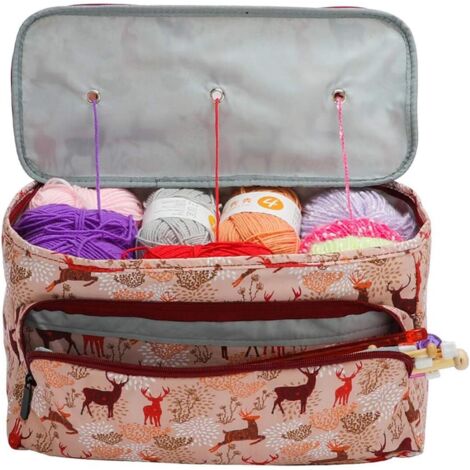 Sac de rangement de fil grande capacité (fauve)