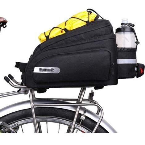 Sac de rangement de siège arrière de grande capacité 12L avec housse de pluie pour les sports de voyage VTT