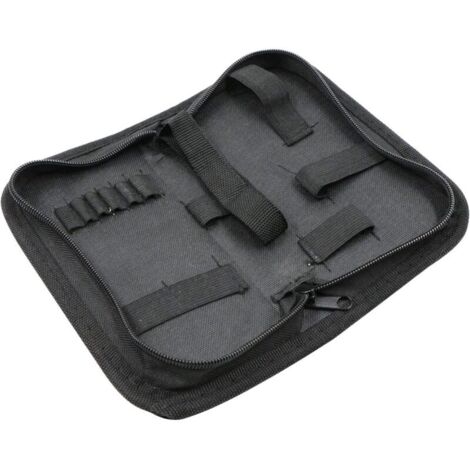 Sac de Rangement D'outils et à Outils Résistant Imperméable en Tissu Oxford électricien Charpentier Mécanicien Réparation Montres kit Fermeture éclair Roll Toile Poches Zippées Roulettes