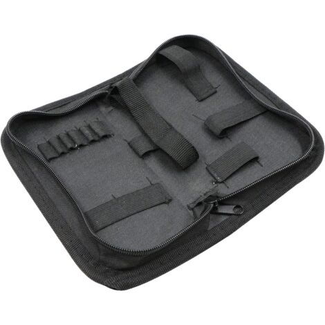 Sac de Rangement D'outils et à Outils Résistant Imperméable en Tissu Oxford électricien Charpentier Mécanicien Réparation Montres kit Fermeture éclair Roll Toile Poches Zippées Roulettes