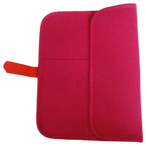 Sac de rangement en feutre pour lisseur, sacoche d&39isolation en contreplaqué pour lisseur de cheveux, sac de transport de voyage, housse,rose red