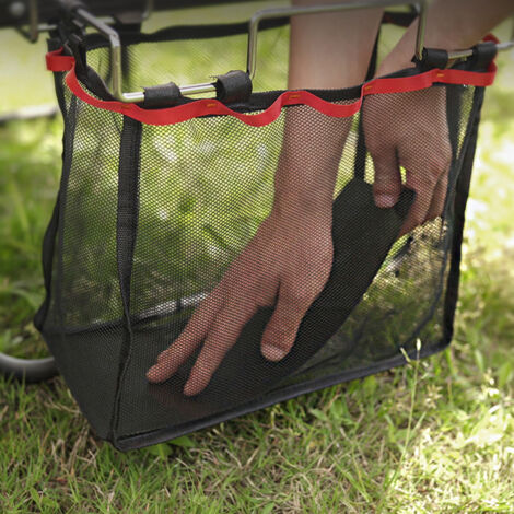 Sac de Rangement en Maille Expansible PVC Portable, Compatible avec Espaces Élargis pour Extérieur Noir