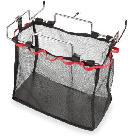 Sac de Rangement en Maille Expansible PVC Portable, Compatible pour Extérieur, Noir