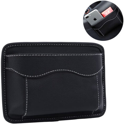 Sac de rangement entre les sièges auto, sac de voiture en cuir avec grande capacité de rangement