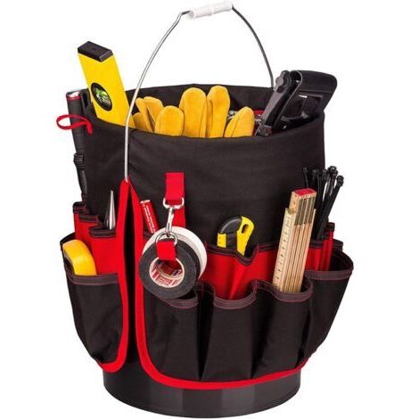 Sac de rangement et d'organisation pour outils en tissu Oxford robuste, idéal pour le jardinage, la construction, la menuiserie, les travaux électriques et le bâtiment.