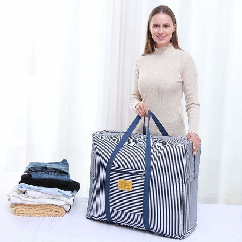 Sac de Rangement, étanche épais surdimensionnée Organiseur Sac de Rangement avec poignées Robustes, Sac de Rangement de vêtements saisonniers,Sac