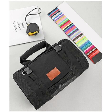 Sac de rangement étanche pour outils de réparation et d'installation électrique et de menuiserie (noir)