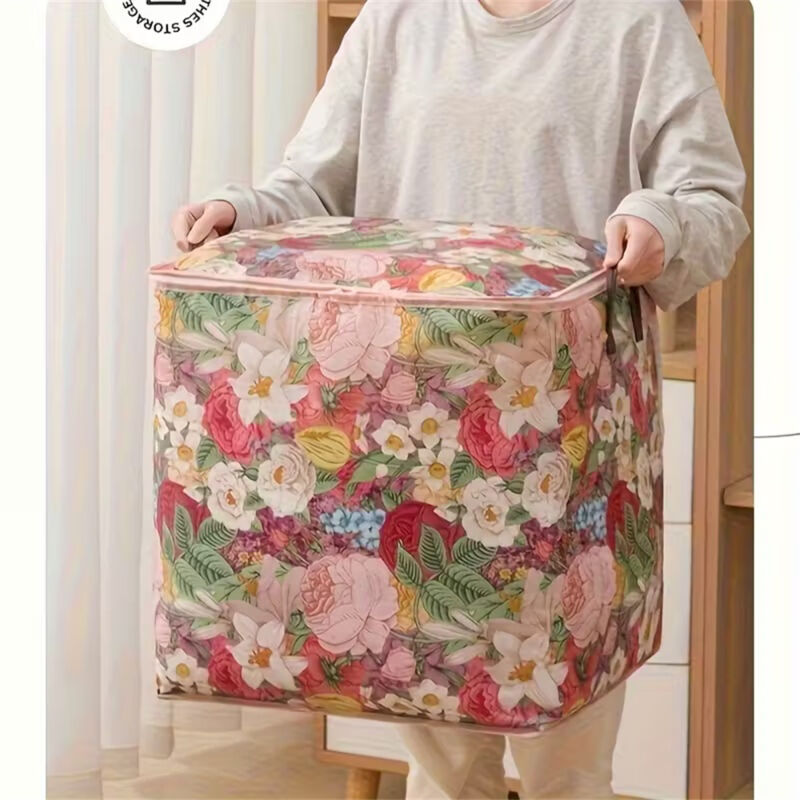 Sac de rangement imperméable extra-large, pliable et tissé, idéal pour ranger vêtements et couvertures à la maison, durable, pour les voyages