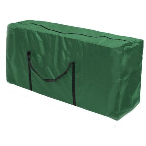 Sac de rangement imperméable pour coussins de jardin en Oxford avec poignée – Vert