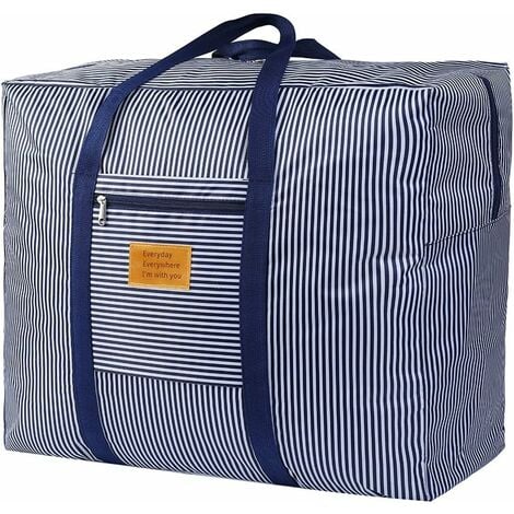 CSPARKV Sac de rangement, (king size) 60x50x30 sac de rangement imperméable surdimensionné avec poignée solide, vêtements saisonniers, sac de couette, literie, sac de déménagement