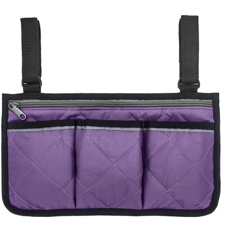 Sac de rangement latéral pour fauteuil roulant, étanche et résistant, poche latérale pour accoudoir