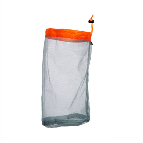 Sac de Rangement Léger en Maille pour Randonnée Camping Voyage (Orange M)