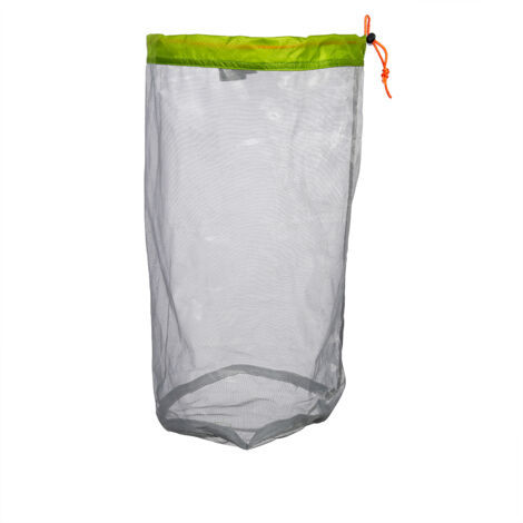 Sac de Rangement Léger en Maille pour Randonnée Camping Voyage (Vert L)