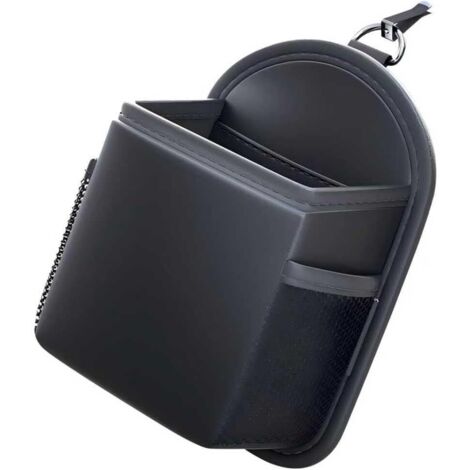 Sac de rangement multifonctionnel pour grille d'aération de voiture - Noir