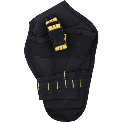 Sac de rangement portable pour perceuse électrique avec poche à outils et étui (Tressé jaune)