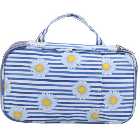 Sac de rangement pour aiguilles à tricoter (bleu)