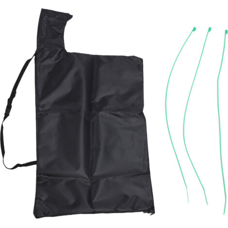 Sac de Rangement pour Aspirateur Balai et Souffleur de Feuilles Noir