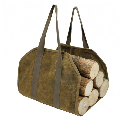 Sac de rangement pour bois de chauffage portable pour l'extérieur