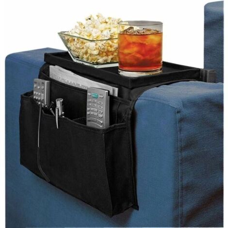 Sac de rangement pour canapé, support d'accoudoir, sac de rangement pour plateau de canapé, sac de rangement suspendu-MHB