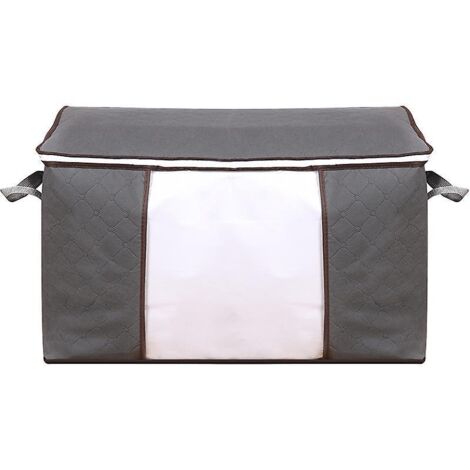 sac De Rangement Pour Couette Horizontal Gris (705030cm), Sac Organisateur Vtements Coton Couette Emballage Artefact