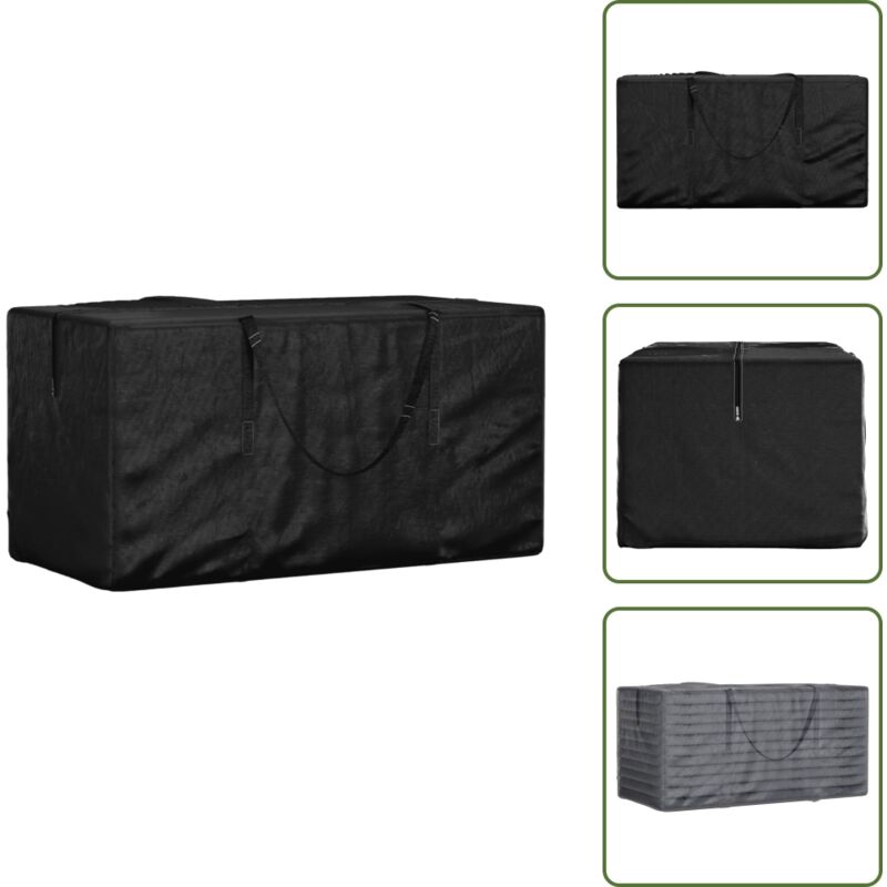 Sac de rangement pour coussins de jardin noir 150x75x75 cm pe - Sac De Rangement Extérieur - Housse De Coussin Jardin - Protection Coussin Jardin Sac de rangement pour coussins de jardin noir 150x75x75 cm pe - Sac De Rangement Extérieur - Housse De Coussin Jardin - Protection Coussin Jardin