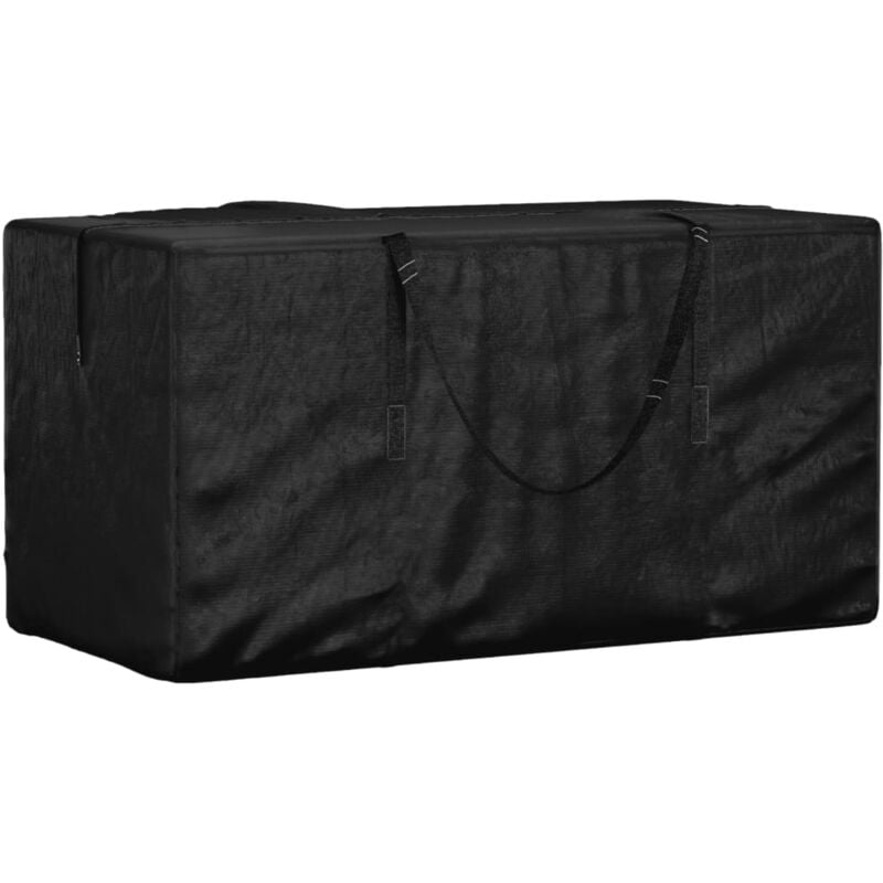 Sac de rangement pour coussins de jardin,Coffre de rangement noir 150x75x75 cm pe CFW71857