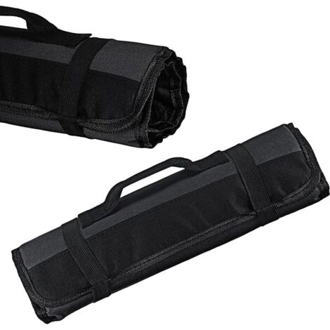 Sac de rangement pour ensemble de couteaux de chef -étanche - vingt-deuxEmplacements individuels pour lames - noirs
