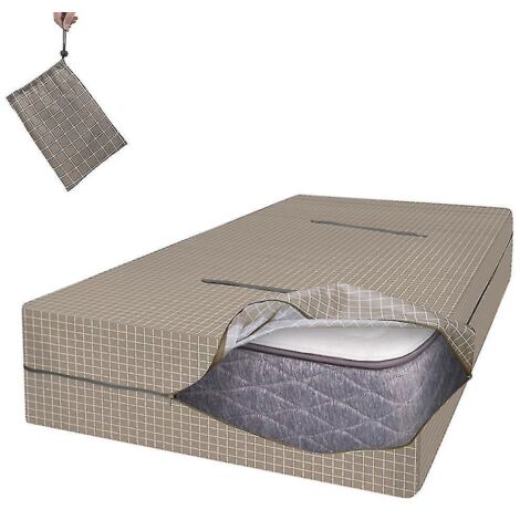 Sac de rangement pour matelas en tissu Oxford, sac de déménagement zippé, lavable - Taille S