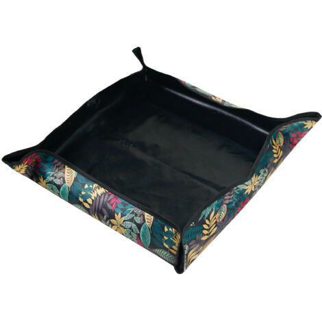 Sac de Rangement pour Outils de Jardin en Toile d'Oxford Imprimée Tapis de Protection pour Plantation et Repotage 75x75cm - KZQ