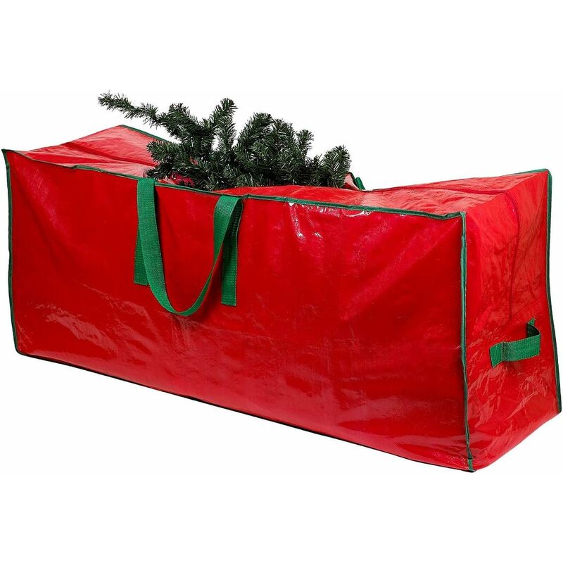 L&h-cfcahl - Sac de Rangement pour Sapin de Noël en matériau imperméable Durable avec Fermeture éclair et poignées de Transport (pour Sapin de 2,7 m