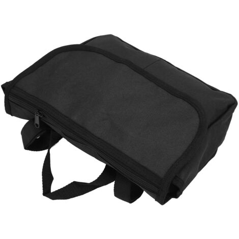 Sac de rangement pour scooter électrique, 3 compartiments, toile polyester 600D robuste, noir.