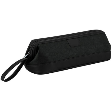 Sac de rangement pour sèche-cheveux, organisateur de voyage pour accessoires de coiffure (lisseur, fer à boucler) - Noir