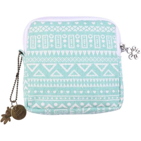 Sac de rangement pour serviettes hygiéniques, pendentif gratuit (vert),