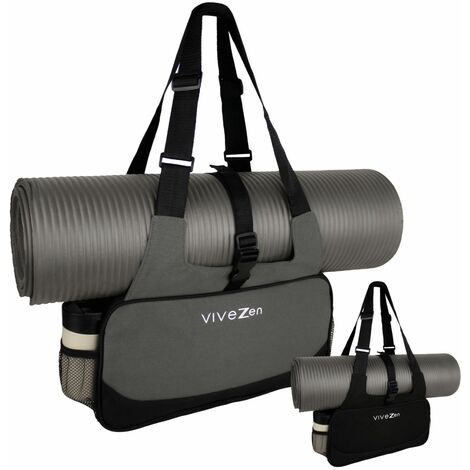 Sac de rangement pour tapis de yoga et accessoires - Gris - Vivezen