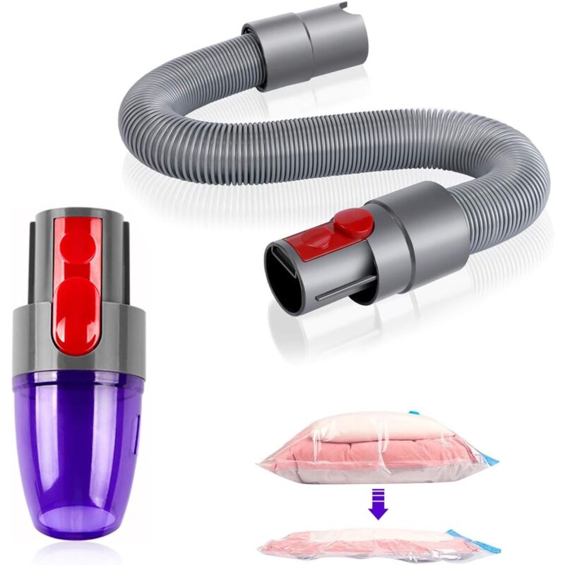 Vuszr - Sac de rangement sous vide 12,562,8 cm, tête de nettoyage pour sac de rangement sous vide (avec paille)