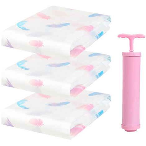Sac de rangement sous vide blanc, 9070 cm, sac de rangement sous vide peu encombrant.