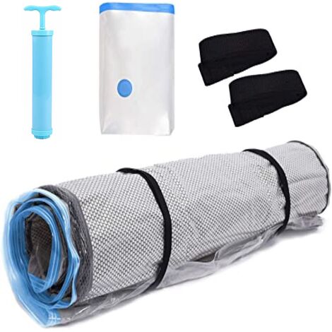 Sac de rangement sous vide pour matelas Queen Size, pour matelas en Latex mousse, permettant de gagner de l&39espace pour le déménagement, le stockage et l&39expédition avec 2 sangles,130x210cm,CN