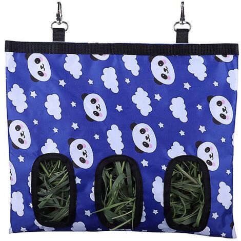 Sac de rangement suspendu pour foin pour cobayes et chinchillas - Tissu Oxford pour lapins, hamsters et petits animaux