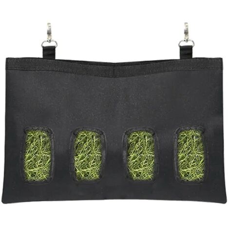 Sac de rangement suspendu pour le foin, idéal pour les lapins, hamsters, chinchillas et petits animaux de compagnie.